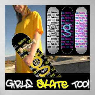 Garotas Skates Também! - Poster do I'm G Skateboar