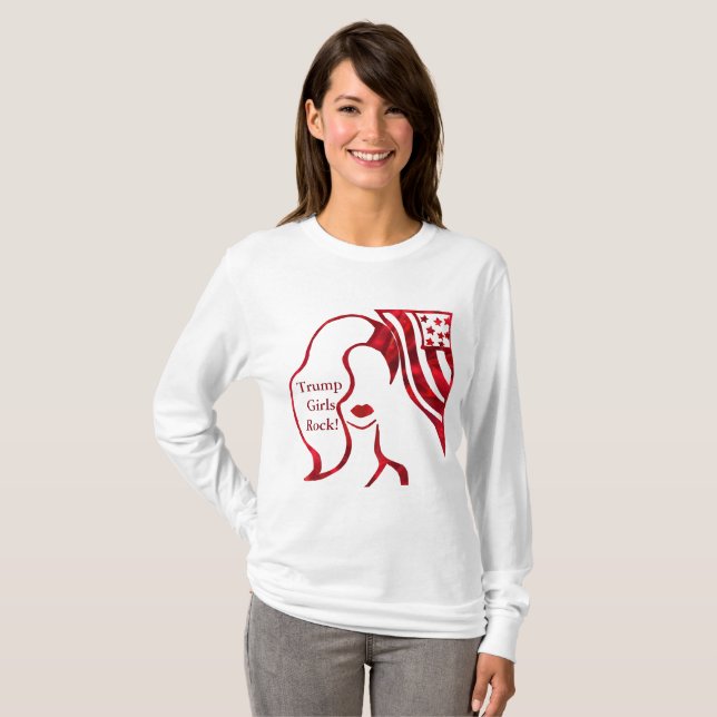 GAROTAS TRUMP ROCK! Camiseta (Frente Completa)