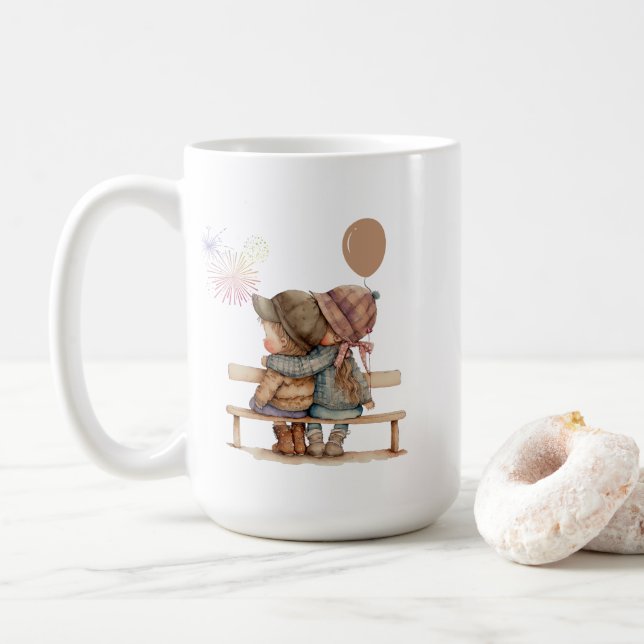 Garoto Bonito e Caneca Menina (Com Donut)