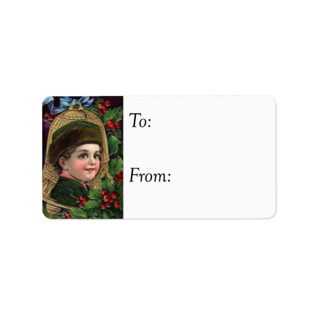 Garoto Bonito no Ornamento Celular Etiqueta de Pre (Frente)