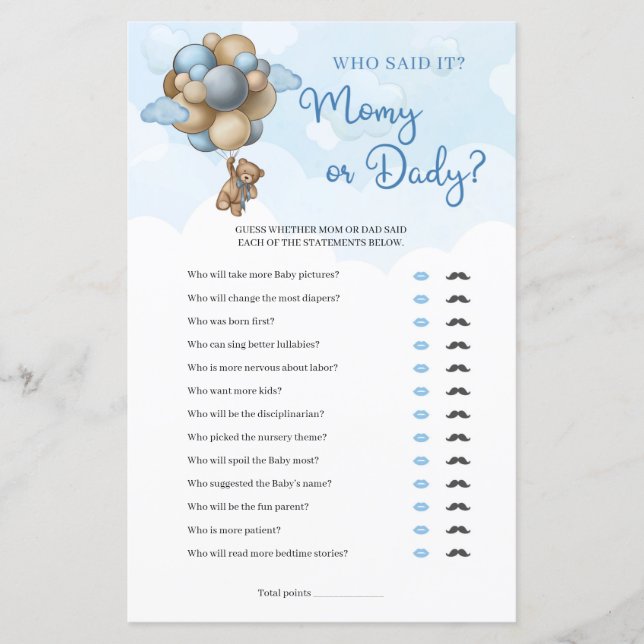 Garoto-corcunda urso-peludo urso-pardo balões Mamã (Frente)