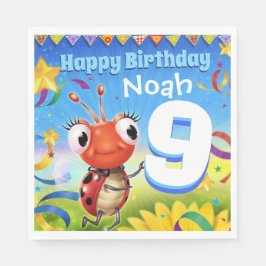 Garoto de guardanapo de papel de Festa de aniversá