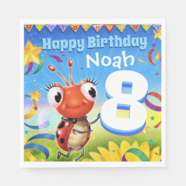 Garoto de guardanapo de papel de Festa de aniversá