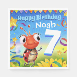 Garoto de guardanapo de papel de Festa de aniversá