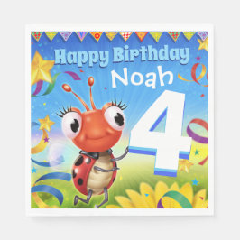 Garoto de guardanapo de papel de Festa de aniversá