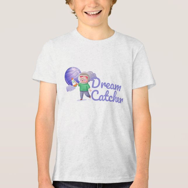 Garoto Jogando Planetas Foguetes (Frente)