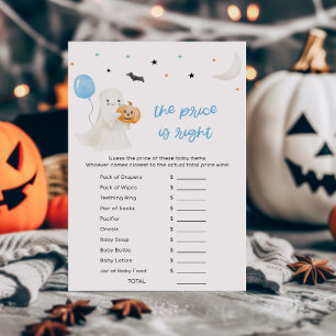 Garoto Pequeno Boo Halloween O Preço É Certo Jogo