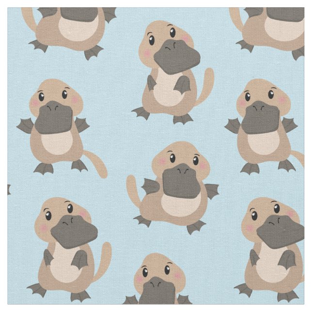 Garoto Tecido de desenho de platypus (Detalhe)