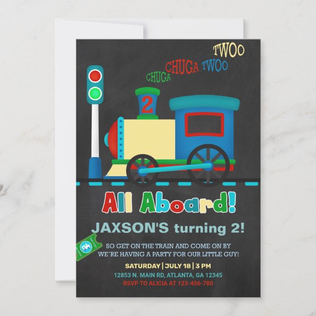 Garoto treina segundo segundo convite de aniversár (Frente)