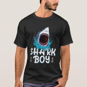 Garoto Tubarão Camisa Homens Correspondentes Rapaz