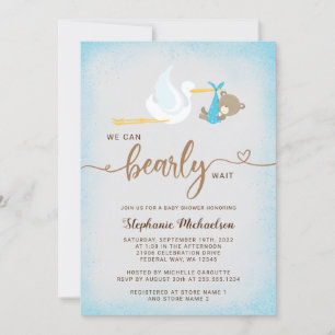 Garoto Urso Que Podemos Ampliar O Convite De Chá d