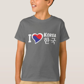 Garotos, camiseta do Coração da Coreia