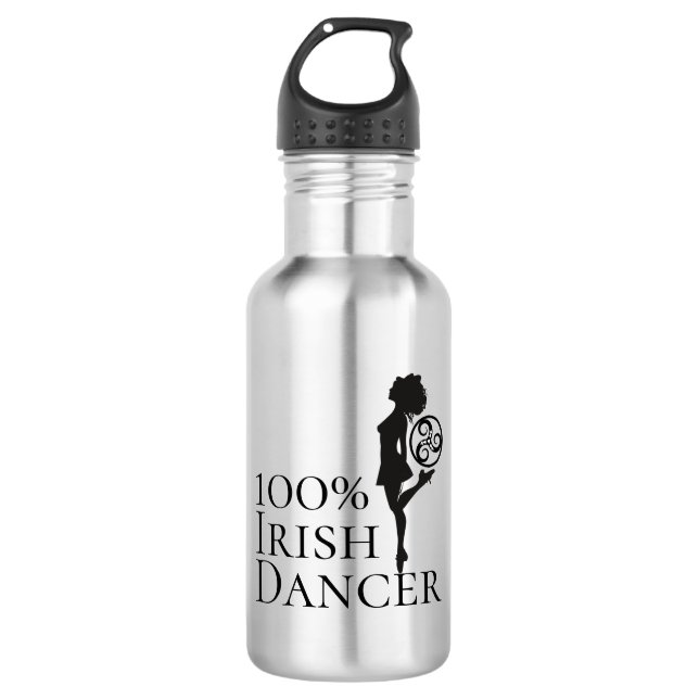 Garrafa 100% de Dançarino Duro Celtic Triskele Dance (Frente)