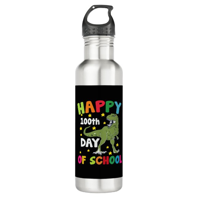 Garrafa 100 dias de Trex Escolar 100º Dia da Escola (Frente)