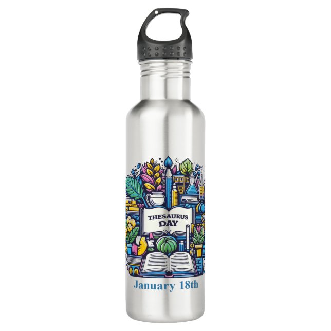 Garrafa 18 de janeiro - Dia do dicionário (Frente)