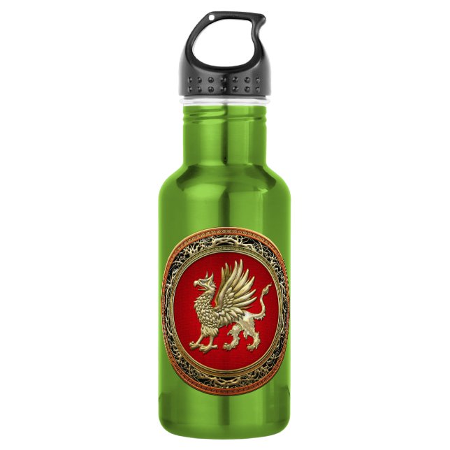 Garrafa [200] Dourado Griffin sagrado (Frente)