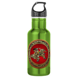 Garrafa [200] Hokusai - Shoki Riding Shishi Lion