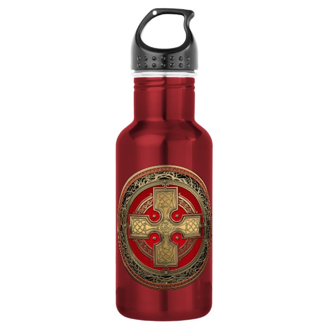Garrafa [300] Antigos Nó Dourado Celta e Sagrado (Frente)