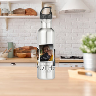 Garrafa 3 Colagem de Fotos Dia das Mães Memorável Família 