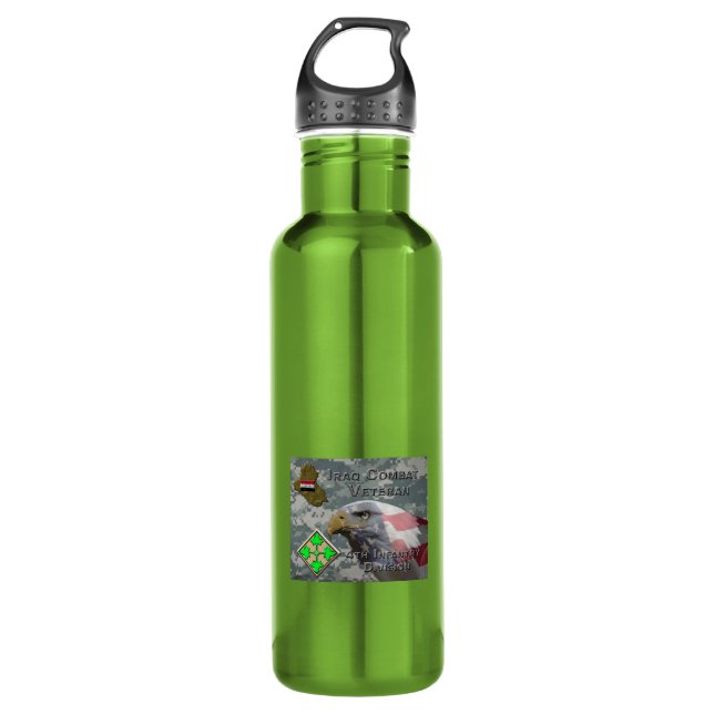 Garrafa 4ª Infantaria Div Iraque Combate Veteran (Frente)