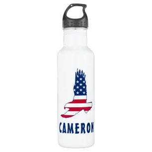 Garrafa 4 De Julho Nome Bandeira Dos EUA Águia Americana A