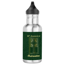 Garrafa 50º Aniversário da Ordenação do Olho de Couro Verd