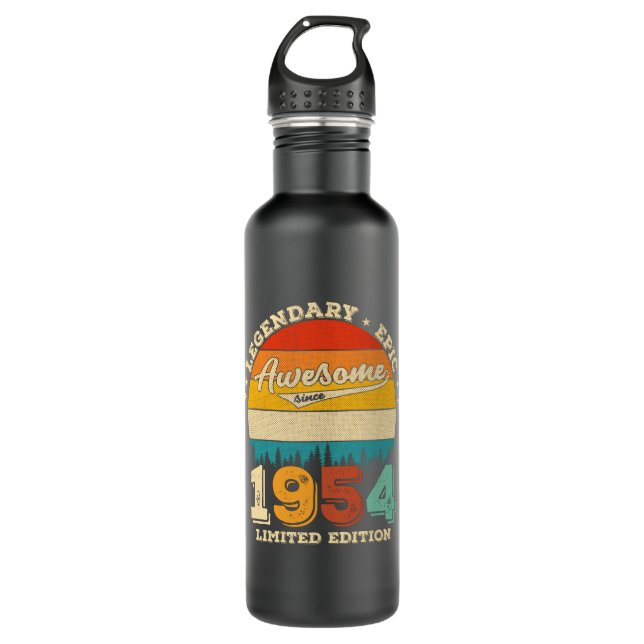 Garrafa 68 Year Old Awesome Since 1954 68th Birthday Gift (Frente)