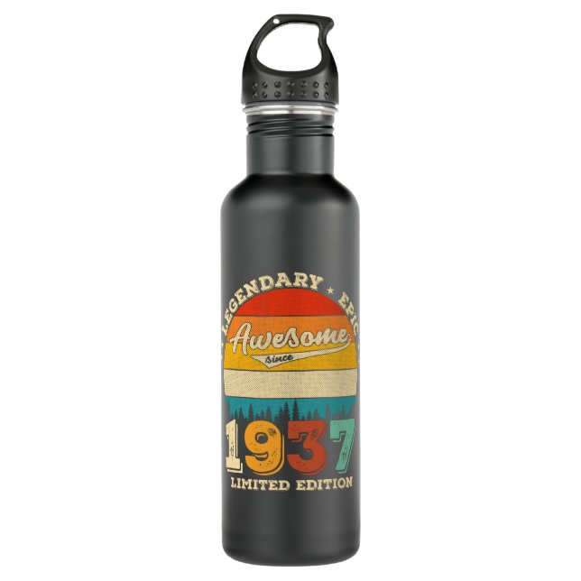 Garrafa 85 Year Old Awesome Since 1937 85th Birthday Gift (Frente)