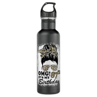 Garrafa 87 anos de idade, Misty Bun Leopard OMG É o meu 87