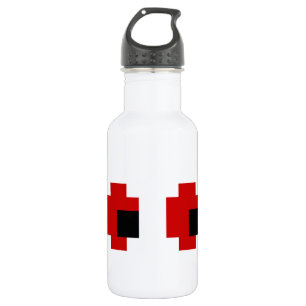 Garrafa 8 Bit Olhos Vermelhos Assustadores