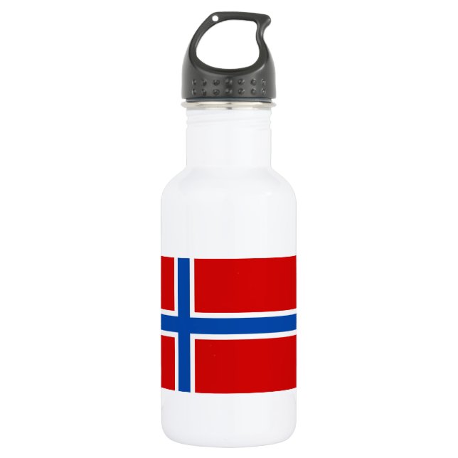 Garrafa A bandeira de Noruega (Frente)