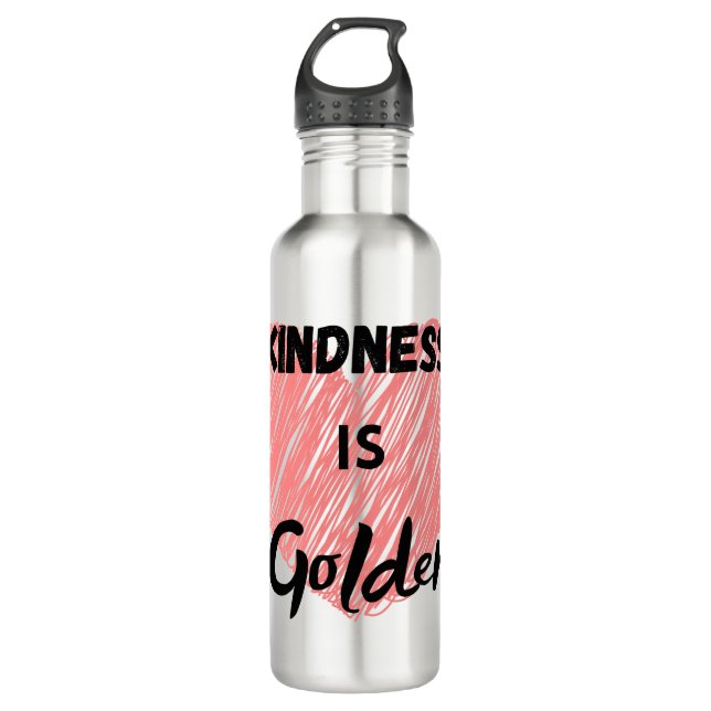 Garrafa A bondade é que o ouro tumbler térmico (Frente)