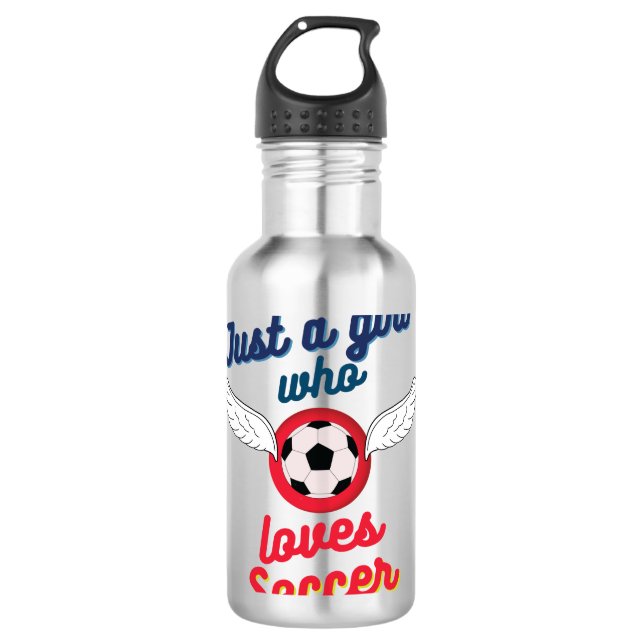 Garrafa A garota que ama futebol (Frente)