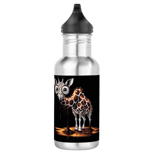 Garrafa A Girafa Derretendo Design de Arte Surreal Diverti (Direita)