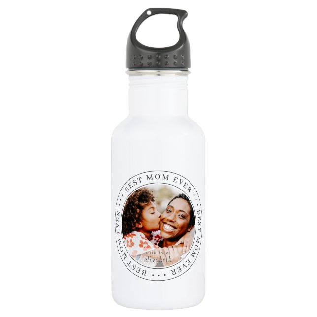 Garrafa A Melhor Mãe Alguma Foto Simples Clássica (Frente)