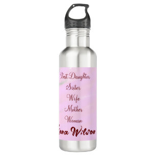 Garrafa A melhor mulher que a mãe e a filha adicionaram o