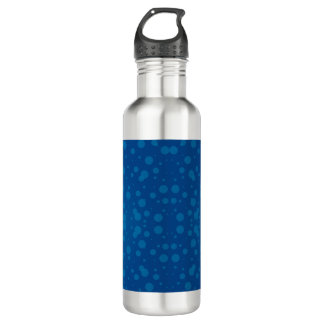 Garrafa A silver stainless steel water bottle with a sleek