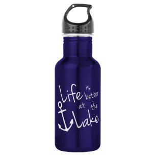 Garrafa A VIDA Náutica É MELHOR NA tipografia LAKE