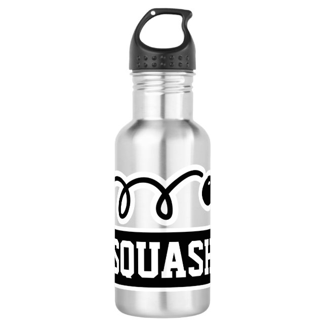 Garrafa Abobrinha esportiva personalizada com nome customi (Frente)