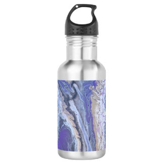 Garrafa Abstract Purple & Gold Mineral Veins Water Bottle
