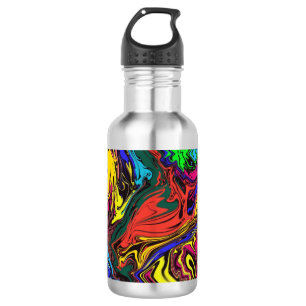 Garrafa Abstrato Colorida Twirly / Empurrada /