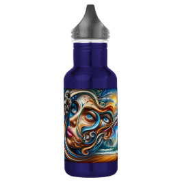 Garrafa Abstrato Dreamscape Ocean Serenity & Cosmic Wonder