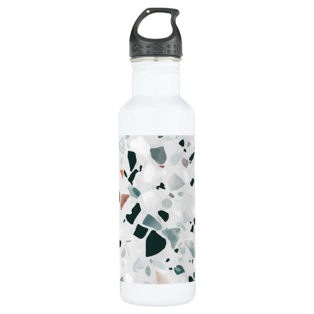 Garrafa Abstrato moderno Terrazzo Pattern (Frente)