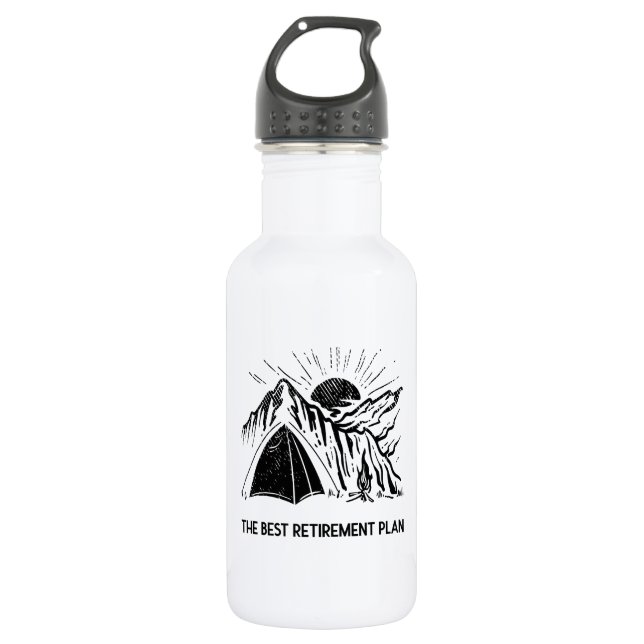 Garrafa Acampamento É O Meu Plano De Aposentação Câmera Ap (Frente)