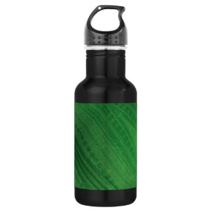 Garrafa Aceitação   Padrão de Boho Eclético Verde