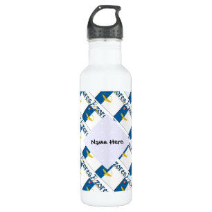 Garrafa Açores e Bandeira açoriana Tilados Personalizados