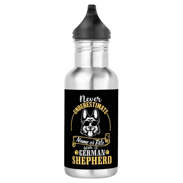 Garrafa Adicionar Nome / Título Nunca Subestimar, com um G (Direita)