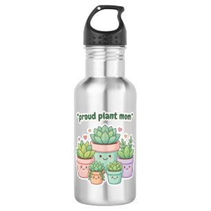 Garrafa Adoráveis Plantas em Vasos de Desenho Animado Esté