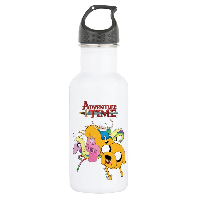 Garrafa Adventure Time | Lady, Bubblegum, Finn, & Jake (Frente)