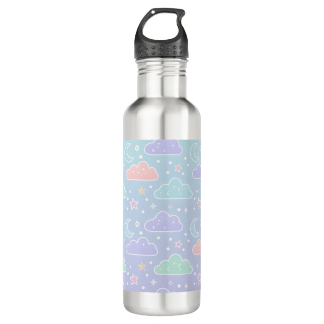 Garrafa Aesthetic Pastel Cloud Water Bottle (Frente)